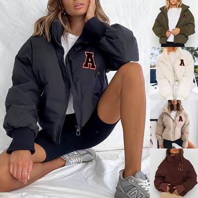 欧美秋冬棉衣女保暖面包