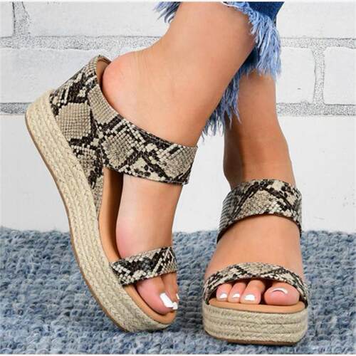 女坡跟凉鞋 сандалии женск wedge sandals women