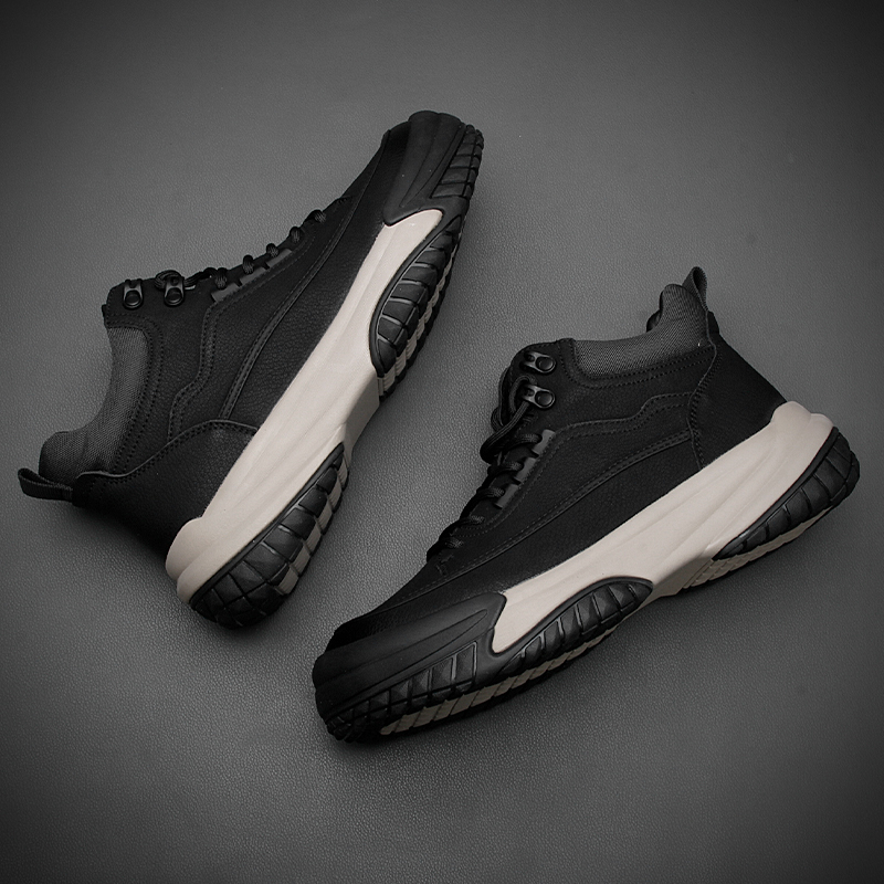 男士加厚马丁靴秋冬户外防滑短靴