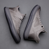 厚底棉鞋 冬季 复古擦色休闲皮鞋 百搭歪头芒果鞋 加绒保暖真皮工装 鞋