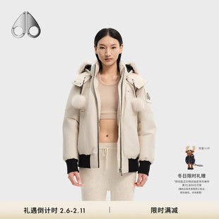 [秋冬新品]MOOSE KNUCKLES 女士鹅绒羽绒服飞行员夹克