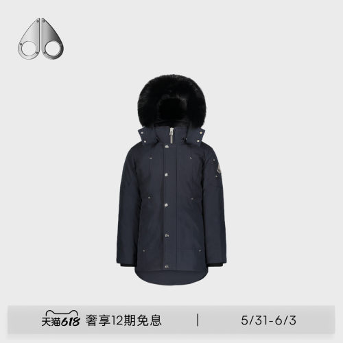 MOOSE KNUCKLES Unisex Parka 儿童长款小剪刀羽绒服派克大衣