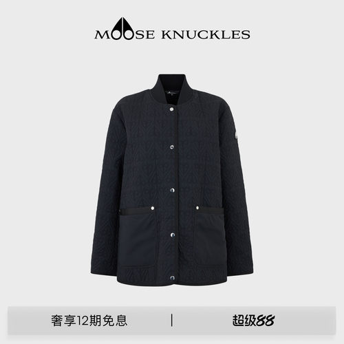 [早春新品]MOOSE KNUCKLES 女士LOGO休闲小剪刀夹克外套