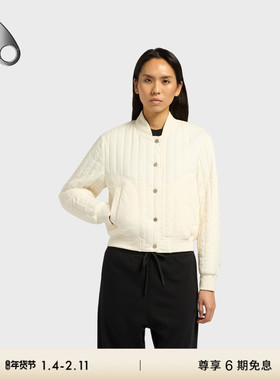 MOOSE KNUCKLES FAIRHAVEN 女士简约竖纹绗缝夹克外套