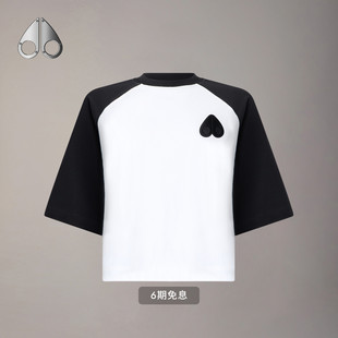KNUCKLES 早春新品 MOOSE T恤 女士撞色简约宽松短袖