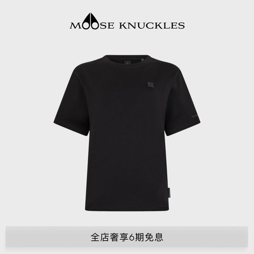 MOOSE KNUCKLES KATE女士棉质圆领短袖T恤