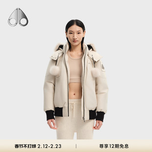 [秋冬新品]MOOSE KNUCKLES 女士鹅绒羽绒服飞行员夹克