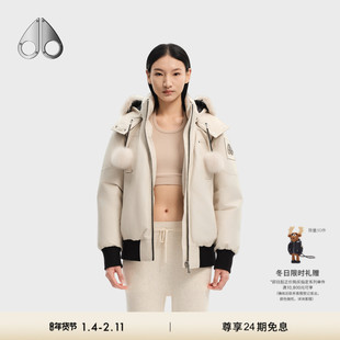 [秋冬新品]MOOSE KNUCKLES 女士鹅绒羽绒服飞行员夹克