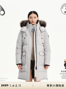 MOOSE KNUCKLES Causapcal ONYX 女士简约长款羽绒服派克大衣