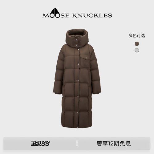 MOOSE KNUCKLES PUFFER系列女士反转LOGO小剪刀鹅绒羽绒服