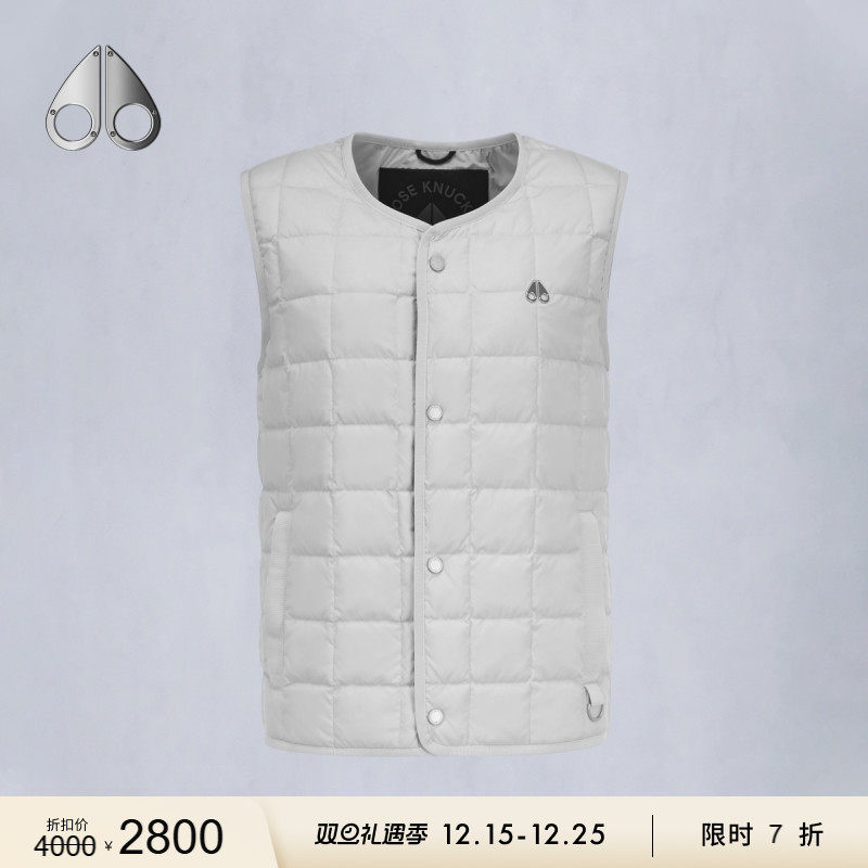 [限时7折]MOOSE KNUCKLES MERA 男士保暖小剪刀羽绒马甲背心