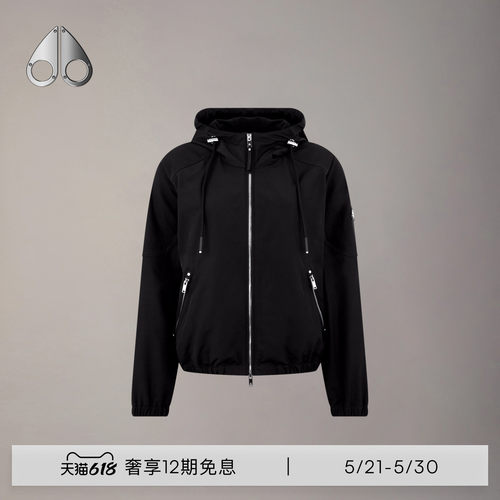 [早春新品]MOOSE KNUCKLES 女士休闲时尚小剪刀连帽外套