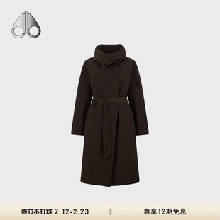 [秋冬新品]MOOSE KNUCKLES女士收腰轻羽绒鹅绒风衣外套