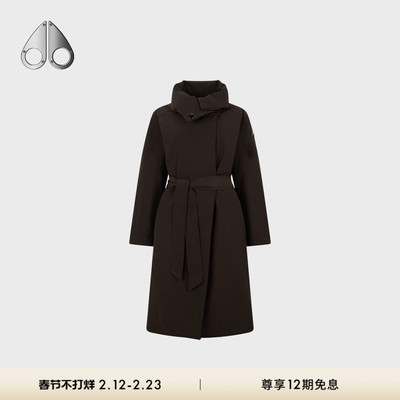 [秋冬新品]MOOSE KNUCKLES女士收腰轻羽绒鹅绒风衣外套