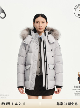 MOOSE KNUCKLES Anguille ONYX 女士休闲短款羽绒夹克外套