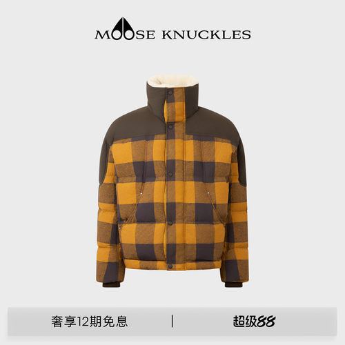 MOOSE KNUCKLES 男士鹅绒立领小剪刀羽绒服