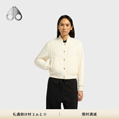 MOOSE KNUCKLES FAIRHAVEN女士简约竖纹绗缝夹克外套