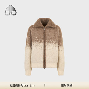 [秋冬新品]MOOSE KNUCKLES 女士羊毛混纺针织毛衣开衫