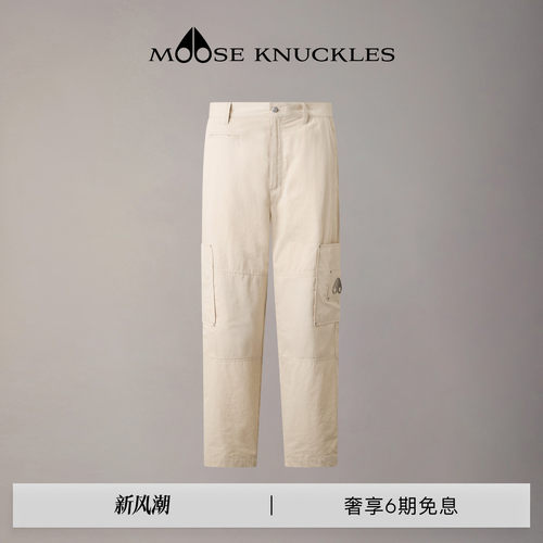 MOOSE KNUCKLES 男士经典LOGO简约宽松工装小剪刀休闲裤