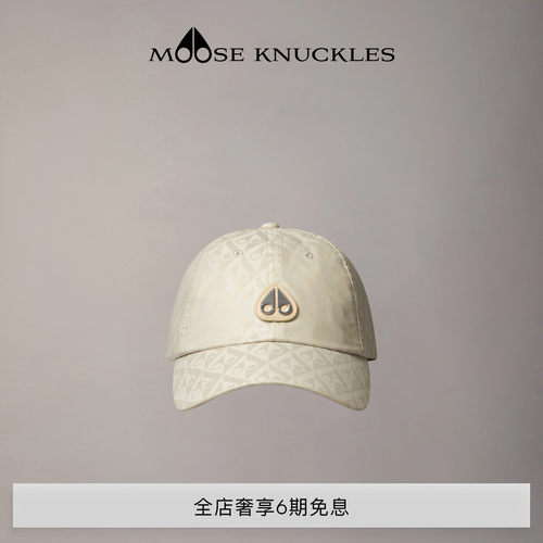 [早春新品]MOOSE KNUCKLES Monogram 男女同款印花小剪刀棒球帽