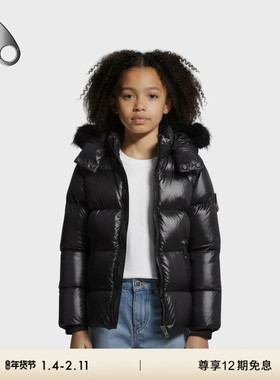 [秋冬新品]MOOSE KNUCKLES 儿童连帽鸭绒小剪刀羽绒服