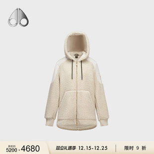 KNUCKLES MOOSE 秋冬新品 女士金标抓绒连帽宽松外套 限时9折