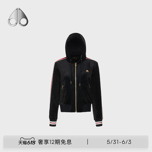 MOOSE KNUCKLES 女士休闲连帽卫衣夹克外套
