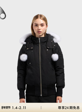 MOOSE KNUCKLES BOMBER 女士毛领羽绒服外套