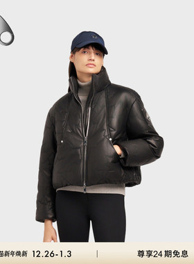 [秋冬新品]MOOSE KNUCKLES PUFFER女士鹅绒小剪刀皮质羽绒服