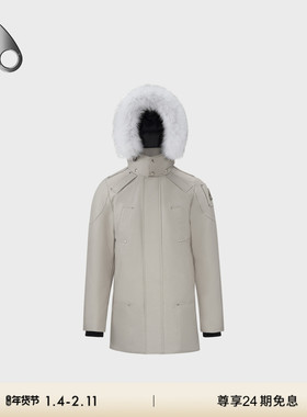 MOOSE KNUCKLES 男士中长款小剪刀羽绒服派克服