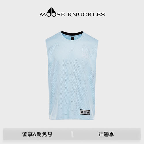 MOOSE KNUCKLES SPORT 男士夏季运动风LOGO无袖T恤