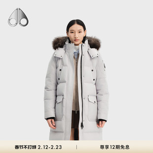 MOOSE KNUCKLES Causapcal ONYX 女士简约长款羽绒服派克大衣