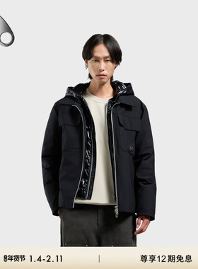 [秋冬新品]MOOSE KNUCKLES 男士鹅绒假两件连帽小剪刀外套