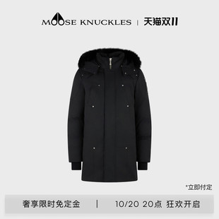 [预售免定]MOOSE KNUCKLES PARKA男士长款派克鹅绒小剪刀羽绒服