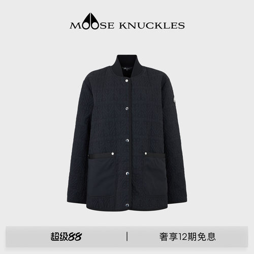 MOOSE KNUCKLES 女士经典LOGO休闲棒球领小剪刀夹克外套