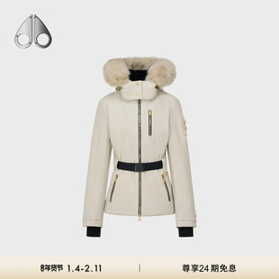 [秋冬新品]MOOSE KNUCKLES BELTED女士鹅绒滑雪服小剪刀羽绒服
