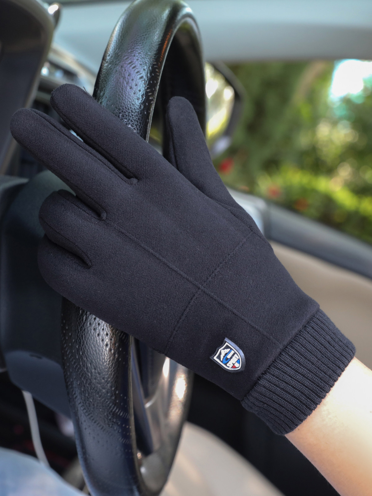 겨울철 남성용 사이클링 장갑 방한 방풍 보온 및 벨벳 터치 스크린 가을 및 겨울 야외 스포츠 달리기 운전 오토바이