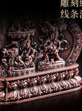 西藏式水陆供五路财神摆件绿黄白红黑财申供水碗全套