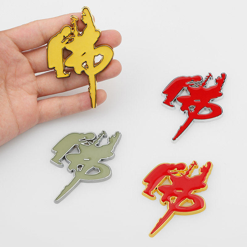 南无阿弥陀佛车贴个性创意文字佛系改装金属标汽车装饰尾标夜光贴