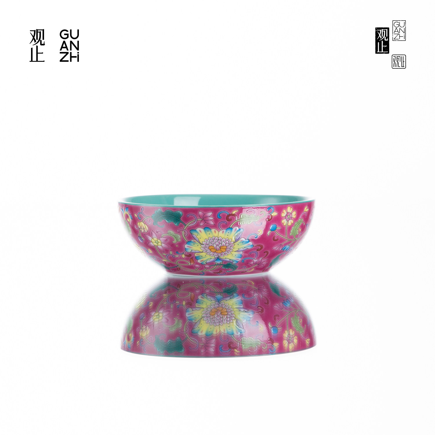 观止景德镇珐琅彩高端普洱主人杯