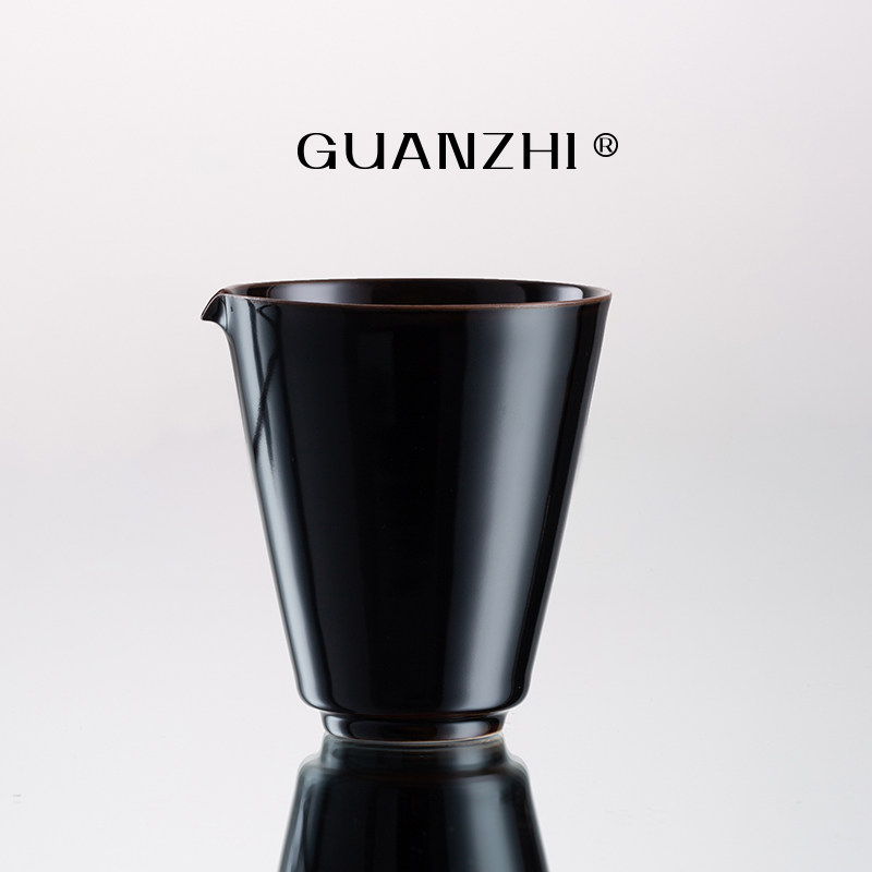 观止乌金釉陶瓷公道杯