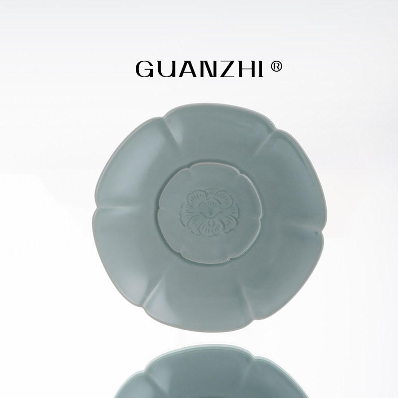 观止天青汝窑干泡台茶托