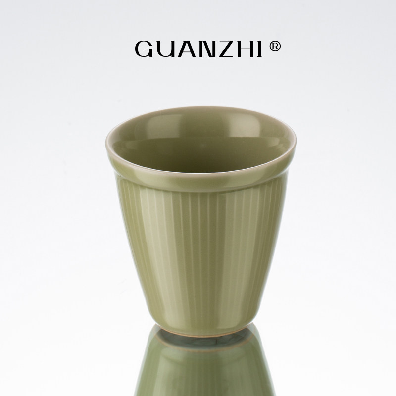 观止秘色釉茶杯主人杯