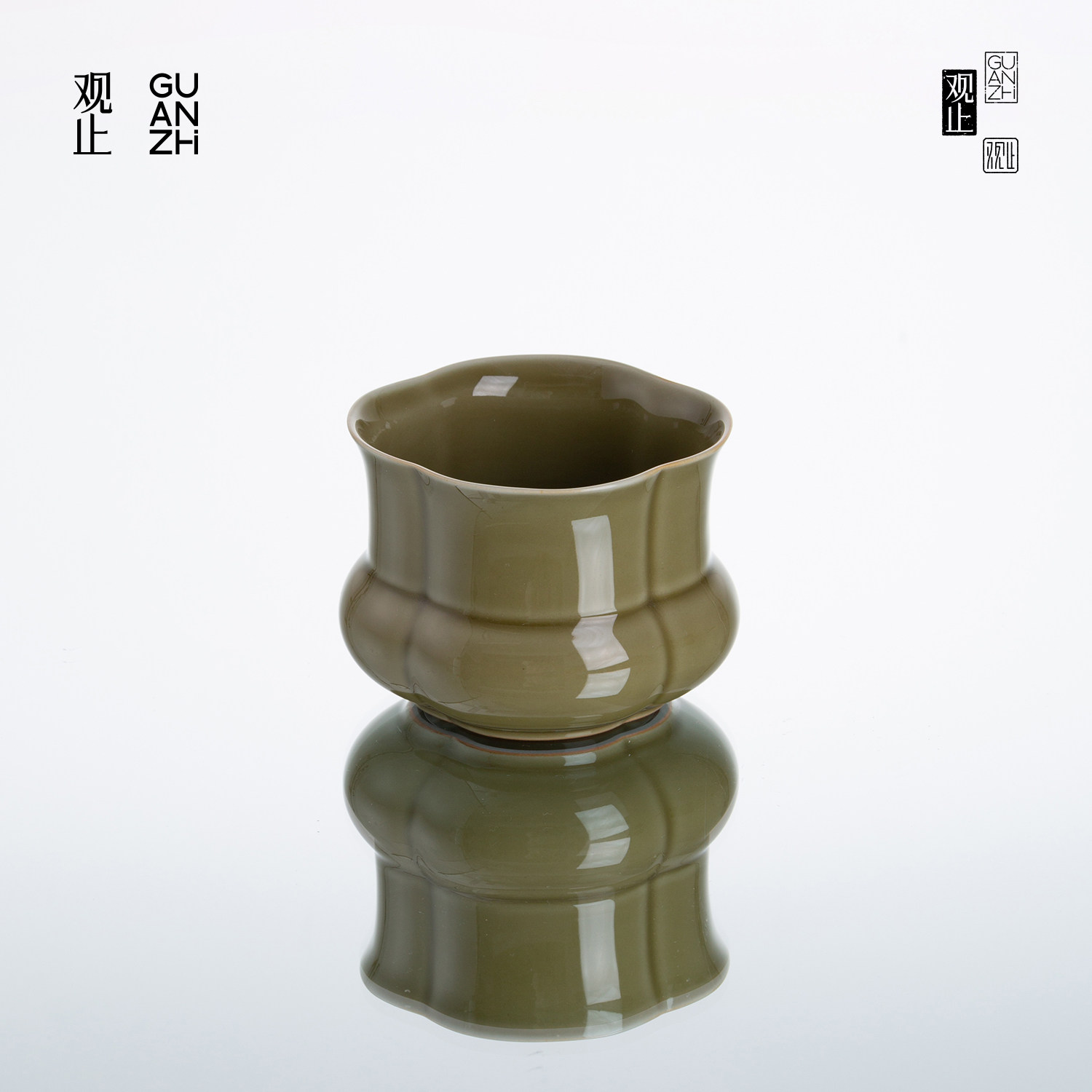 观止建水茶渣缸陶瓷茶洗小号