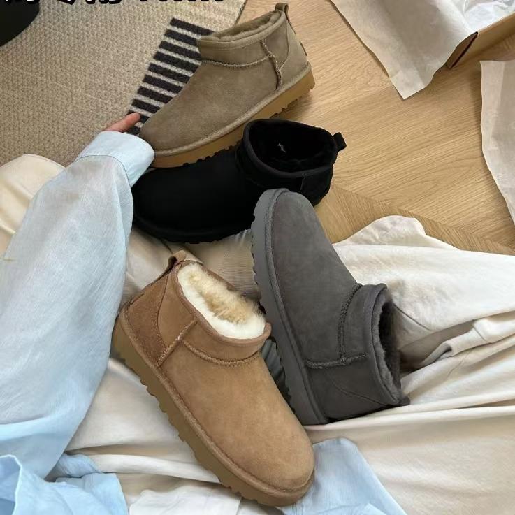 桑坡经典皮毛一体男女百搭雪地靴