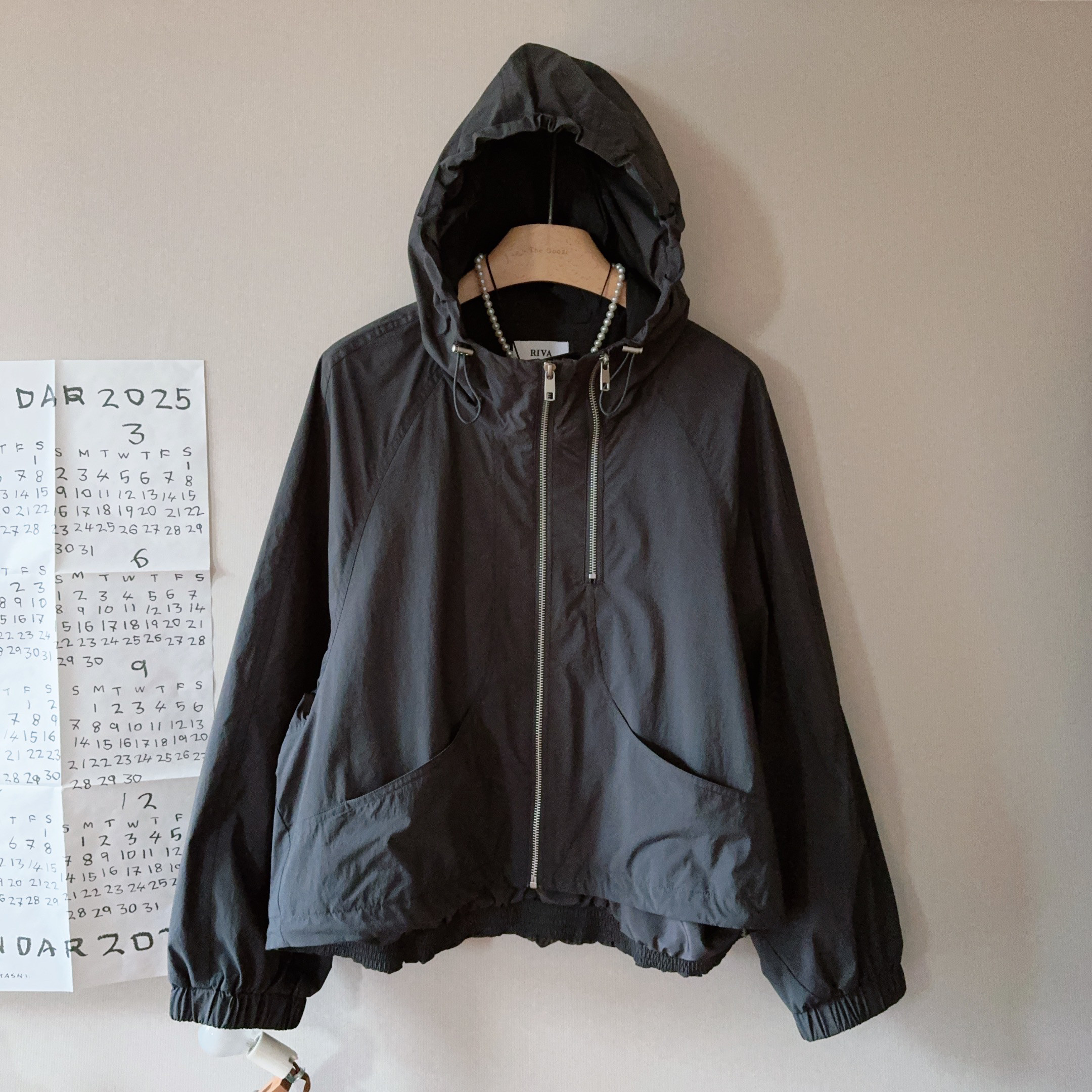 搭配师果子2025春季新款女装日韩时尚连帽冲锋衣风衣外套百搭显瘦