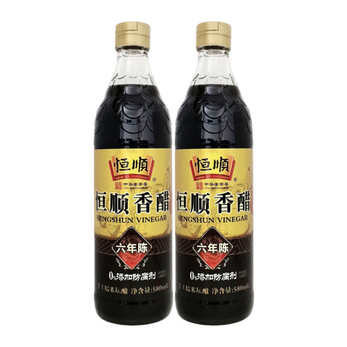 恒顺镇江香醋六年陈580ml*2瓶装
