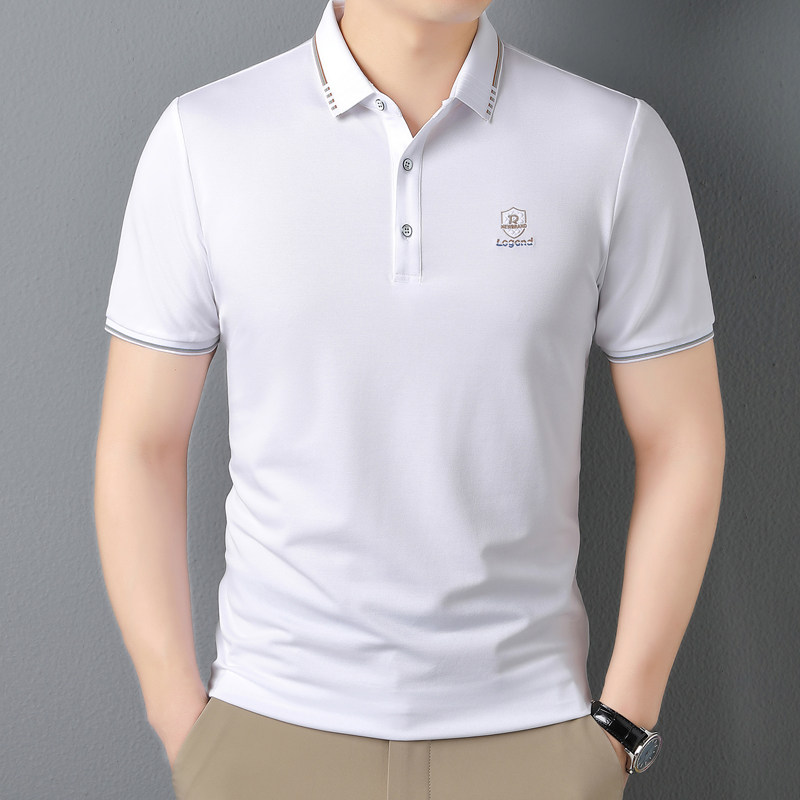 雅马胜夏季短袖商务休闲冰丝polo