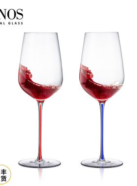 VINOS高档水晶红酒杯轻奢高级感家用2026新款高颜值葡萄酒高脚杯