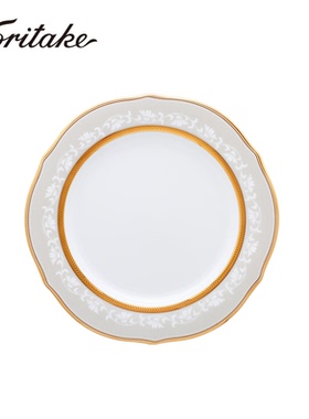 Noritake则武BRUNSWICK GOLD日式田园风餐盘高颜值家用花边菜盘子